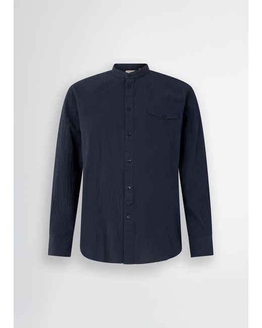 Liu Jo Camicia Coreana Blu Scuro di Liu Jo in Blue da Uomo