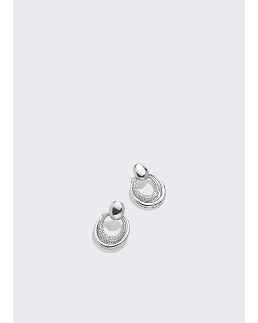 Pendientes Con Strass Liu Jo de color White