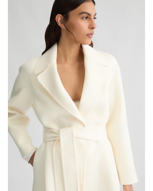 Liu Jo Cappotto In Misto Lana di Liu Jo in White