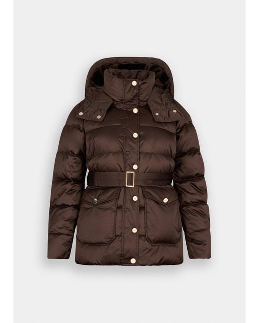Liu Jo Brown Liu Jo Daunenjacke Mit Kapuze