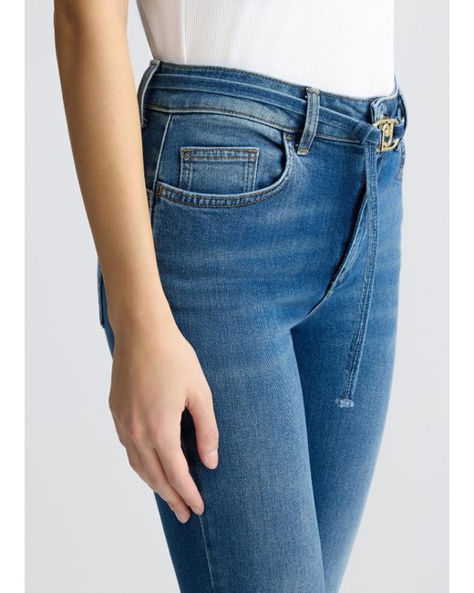 Liu Jo Jeans Bootcut Con Cintura di Liu Jo in Blue