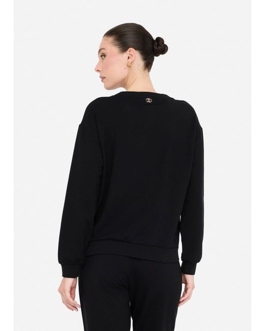 Liu Jo Sweat Avec Perles Liu Jo en coloris Black