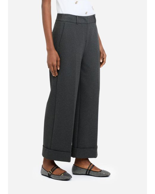 Liu Jo Black Liu Jo Cropped-Hose Mit Bügelfalte