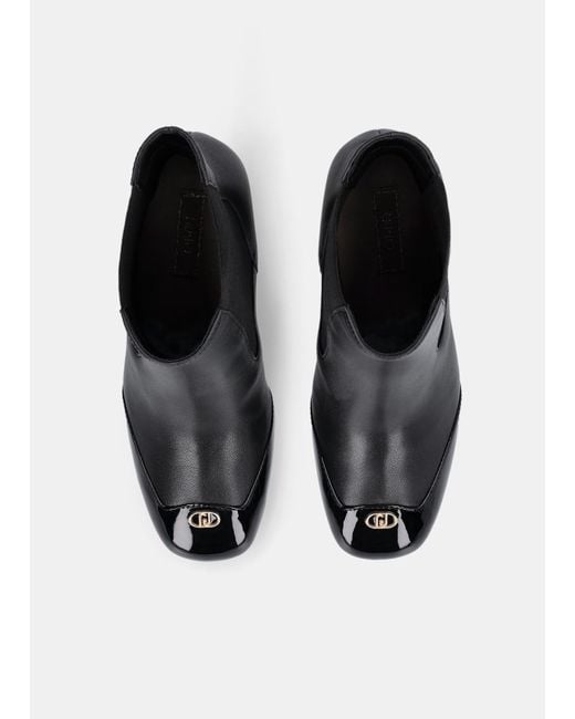 Liu Jo Bottines En Cuir Avec Logo Liu Jo en coloris Black