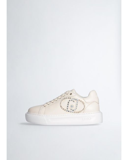 Liu Jo Sneakers Con Logo Gioiello di Liu Jo in White
