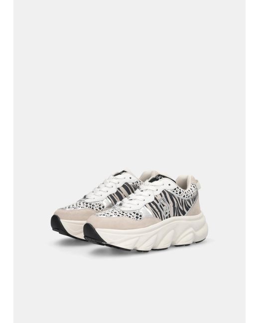 Liu Jo Chuncky Sneakers Animalier di Liu Jo in White