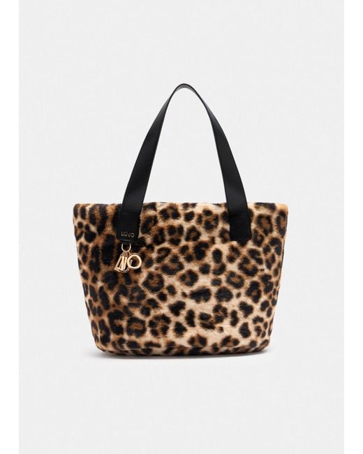 Liu Jo Sac Hobo Grand Format En Imitation Fourrure Liu Jo en coloris Multicolor