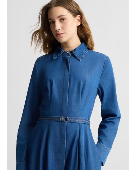 Liu Jo Abito Chemisier In Denim di Liu Jo in Blue