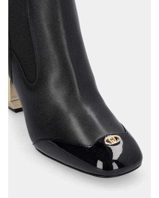 Liu Jo Bottines En Cuir Avec Logo Liu Jo en coloris Black