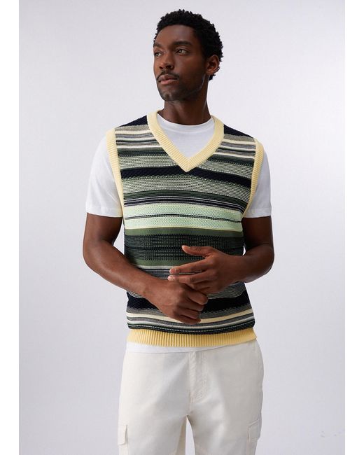 Chaleco A Rayas Liu Jo de hombre de color Green