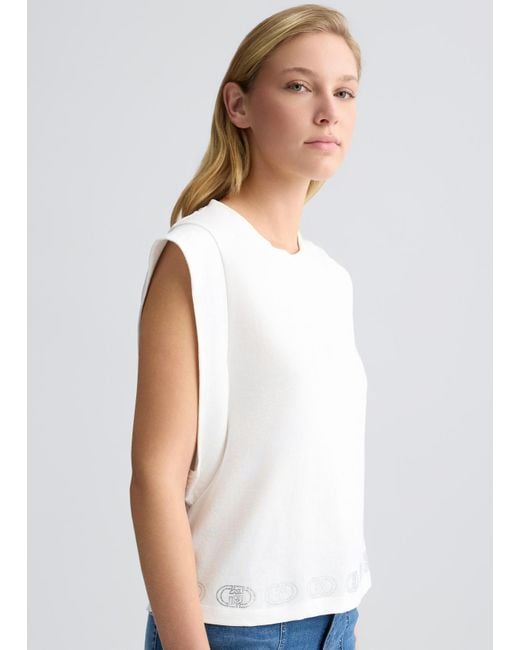 Liu Jo Top In Cotone di Liu Jo in White