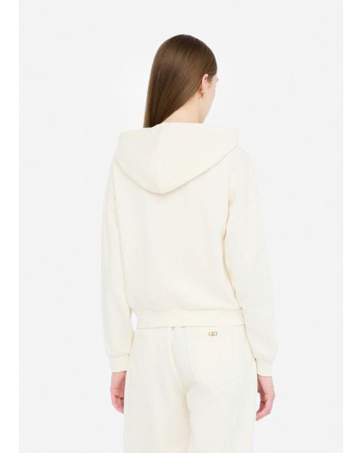 Liu Jo White Liu Jo Sweatshirt Liu Jo Better Mit Kapuze