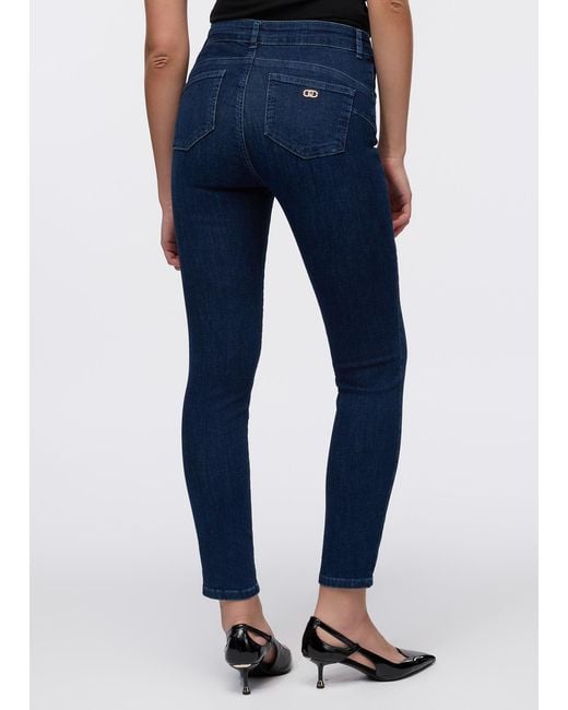 Liu Jo Jean Skinny À Taille Haute Liu Jo en coloris Blue