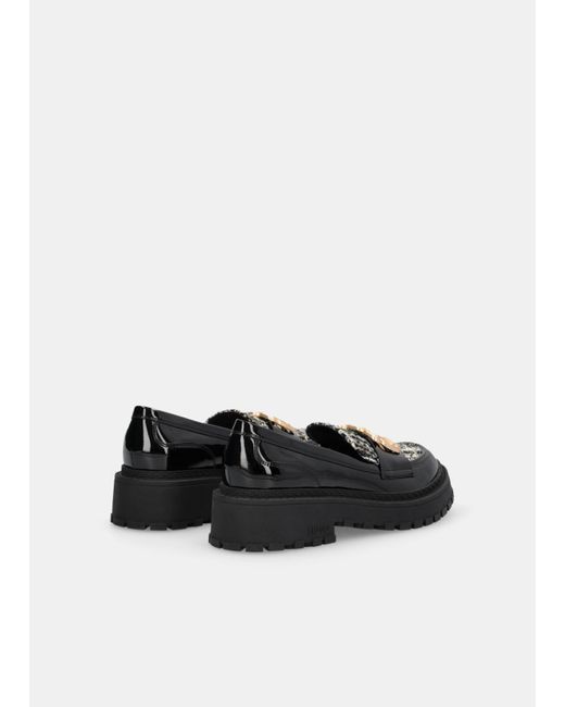 Liu Jo White Liu Jo Loafer Mit Bouclé-Einsatz