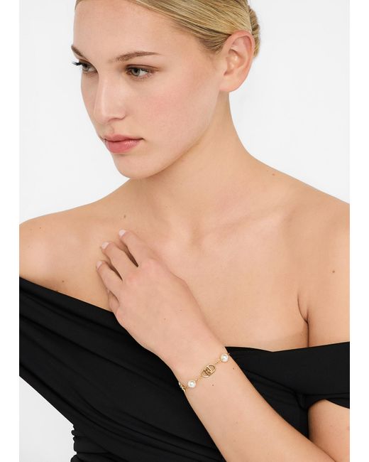 Liu Jo Bracciale Con Perle Sintetiche di Liu Jo in Black