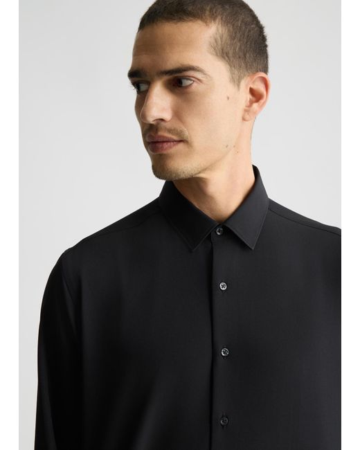 Liu Jo Camicia Nera Slim Fit di Liu Jo in Black da Uomo