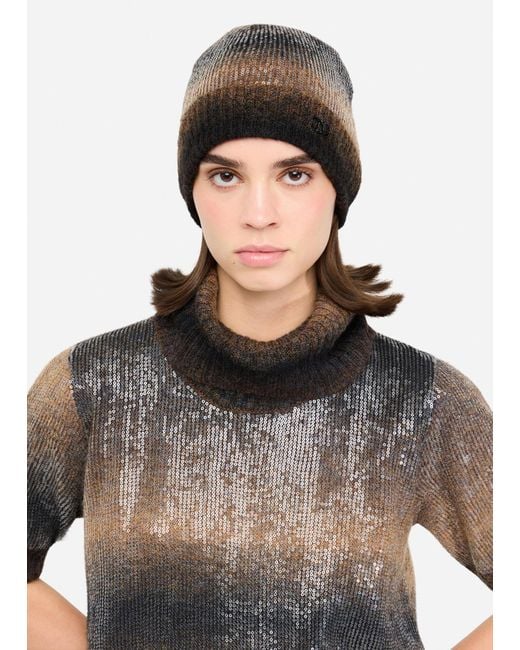 Liu Jo Bonnet En Laine Mélangée Dégradée Liu Jo en coloris Brown