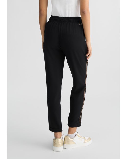 Liu Jo Pantaloni Jogging In Cady di Liu Jo in Black