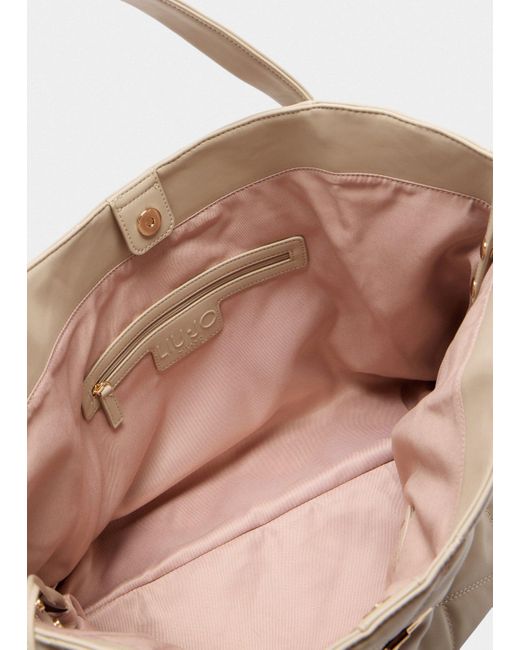 Liu Jo Natural Liu Jo Große Tote Bag Aus Matelassé