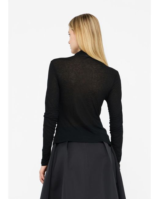 Liu Jo Top Froncé En Laine Mélangée Liu Jo en coloris Black