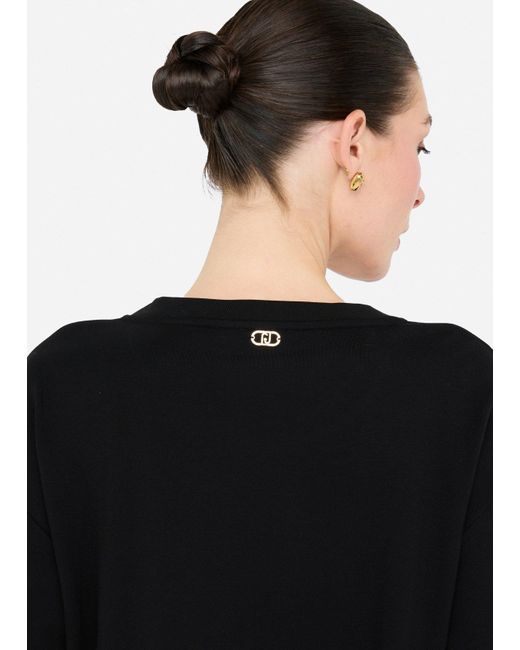 Liu Jo Sweat Avec Perles Liu Jo en coloris Black