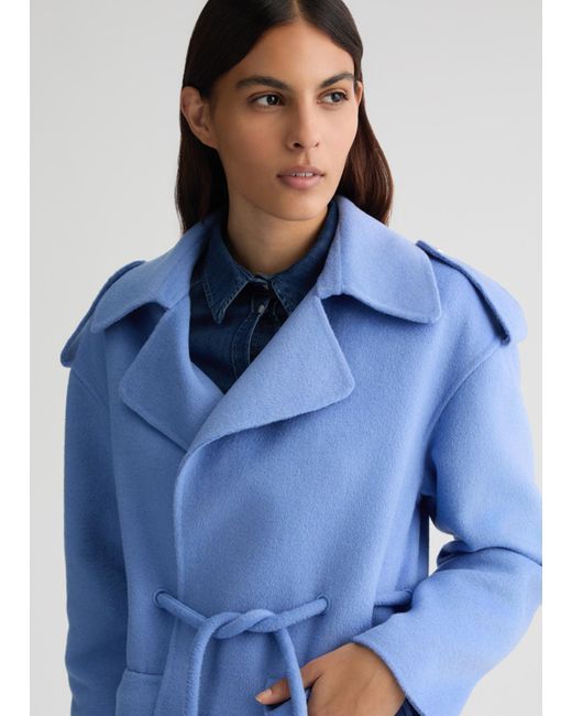Liu Jo Cappotto In Misto Lana di Liu Jo in Blue