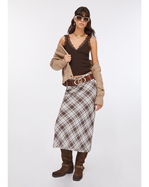 Liu Jo Top Avec Détails En Dentelle Liu Jo en coloris Multicolor