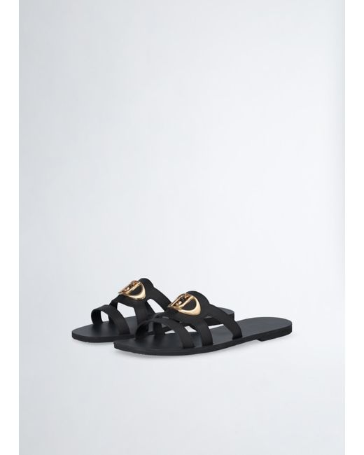 Liu Jo White Liu Jo Pantolette Mit Logo