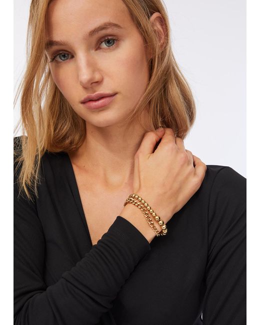 Liu Jo Metallic Liu Jo Armband Mit Perlen