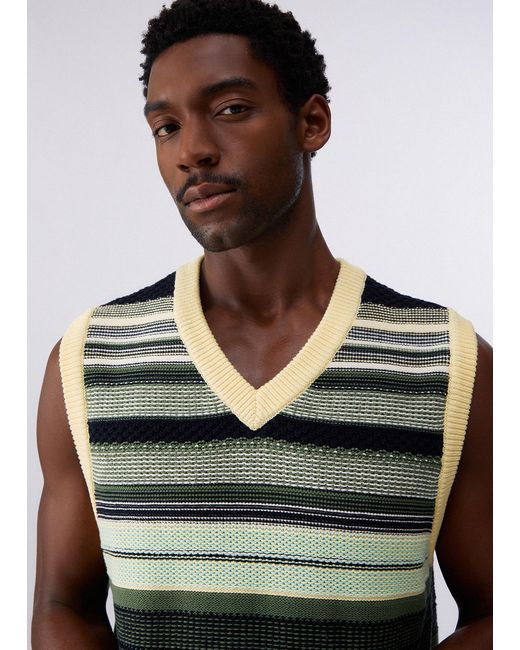 Chaleco A Rayas Liu Jo de hombre de color Green