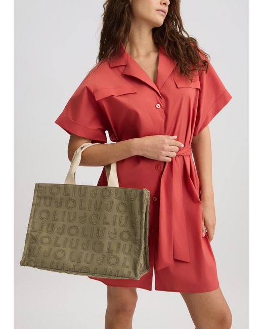 Liu Jo Borsa Jacquard Con Logo di Liu Jo in Red