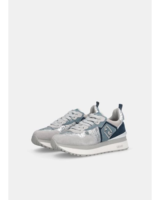 Liu Jo Sneakers À Plateforme Effet Lamé Liu Jo en coloris Blue