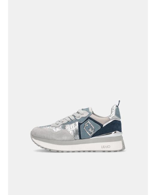 Liu Jo Sneakers À Plateforme Effet Lamé Liu Jo en coloris Blue