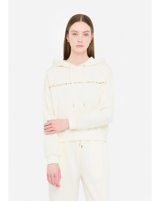 Liu Jo White Liu Jo Sweatshirt Liu Jo Better Mit Kapuze