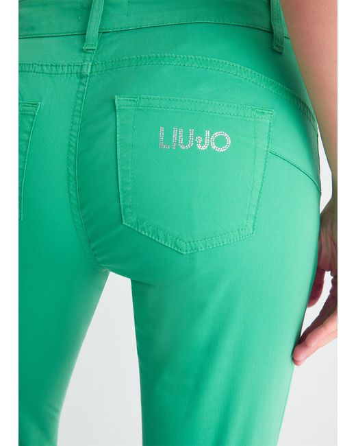 Liu Jo Pantalon Skinny Noir Avec Logo Liu Jo en coloris Green
