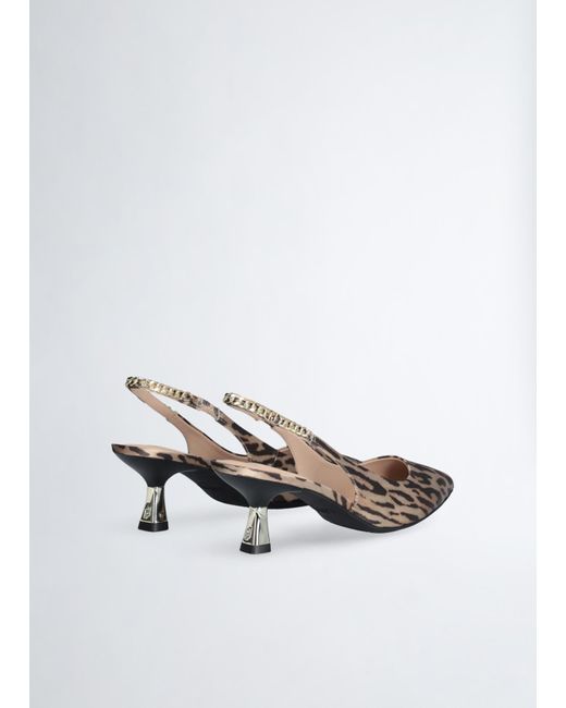 Liu Jo Slingback Con Tacco Basso di Liu Jo in White