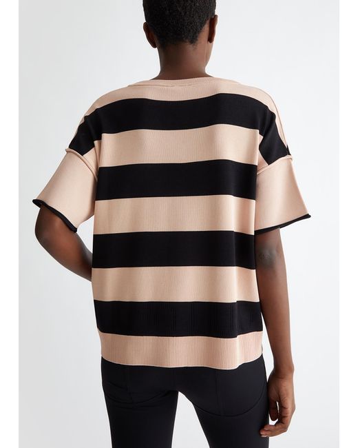 Liu Jo Maglia A Righe Con Logo di Liu Jo in Black