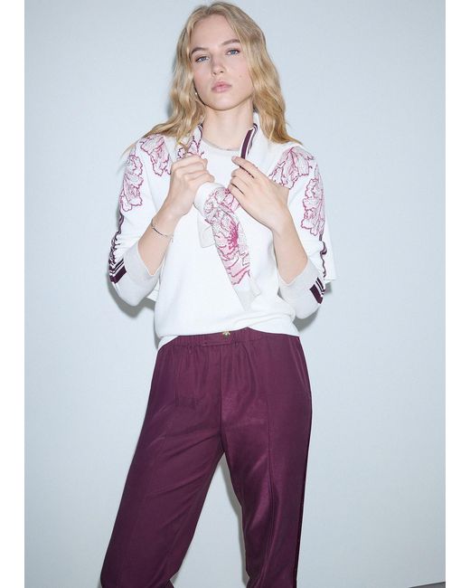 Pull Jacquard Liu Jo en coloris White