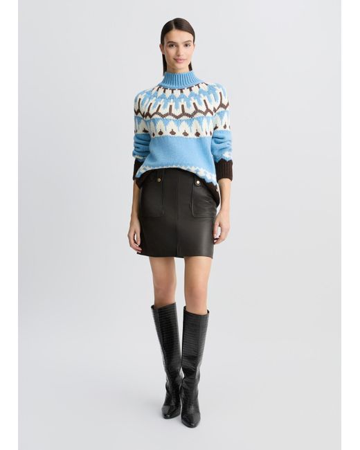 Liu Jo Pull À Motif Géométrique Liu Jo en coloris Blue