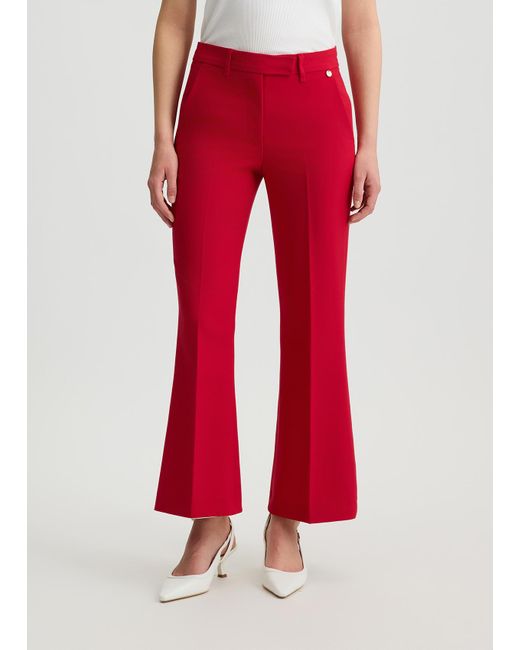 Liu Jo Pantaloni Cropped di Liu Jo in Red