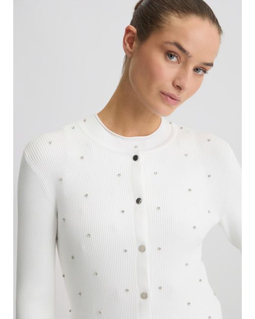Liu Jo Cardigan Con Borchie di Liu Jo in White