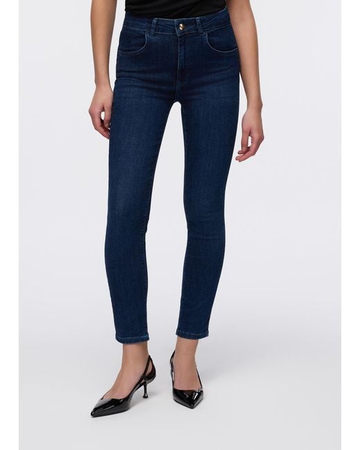 Liu Jo Jean Skinny À Taille Haute Liu Jo en coloris Blue