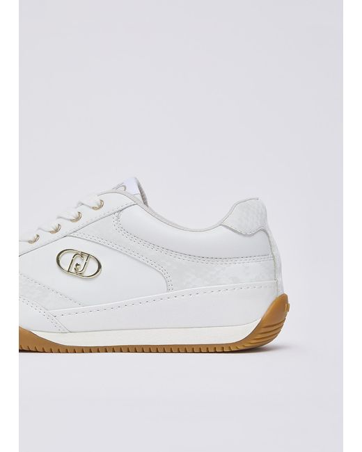 Liu Jo White Sneakers Mit Python-Effekt