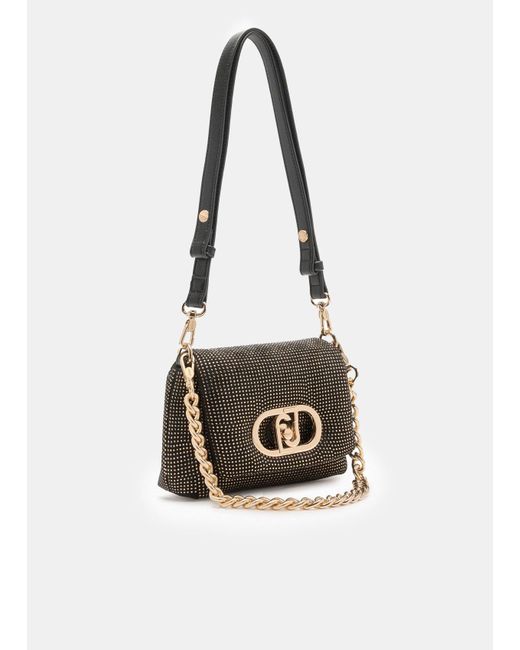 Liu Jo Sac Petit Format Lapuffy Avec Strass Liu Jo en coloris Black