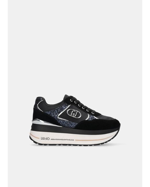 Liu Jo Sneakers Super Platform di Liu Jo in Black