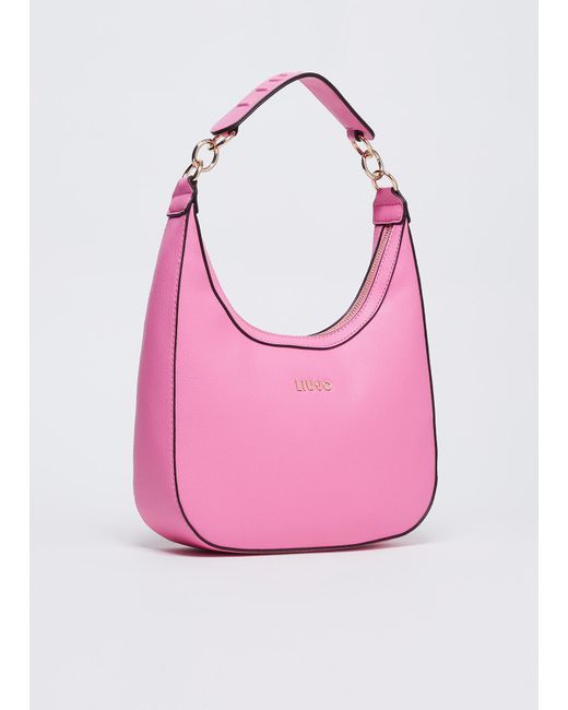 Liu Jo Borsa A Spalla Con Logo di Liu Jo in Pink