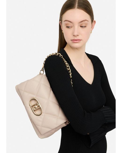 Liu Jo Natural Liu Jo Mittelgroße Tasche Lapuffy Aus Matelassé