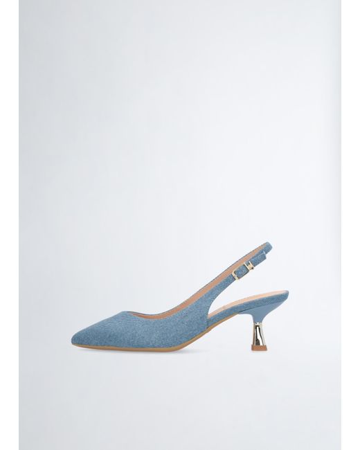 Liu Jo Slingback In Denim di Liu Jo in White