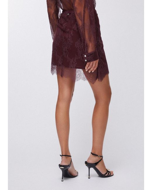 Liu Jo Minijupe En Dentelle Chantilly Liu Jo en coloris Red
