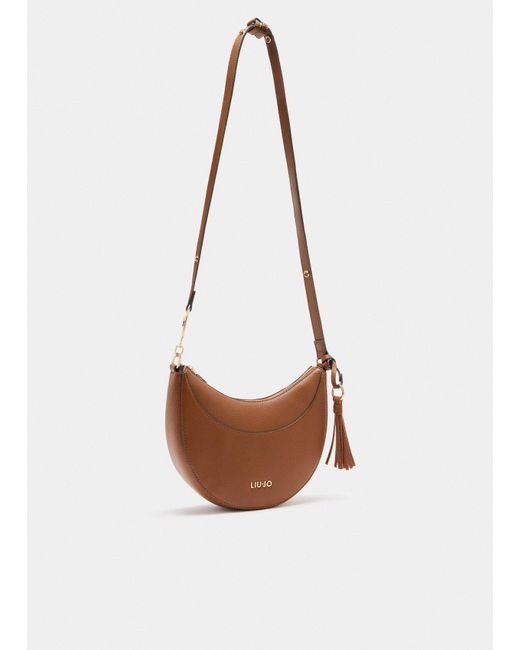 Liu Jo Sac Porté Épaule Format Moyen Avec Charm Liu Jo en coloris White